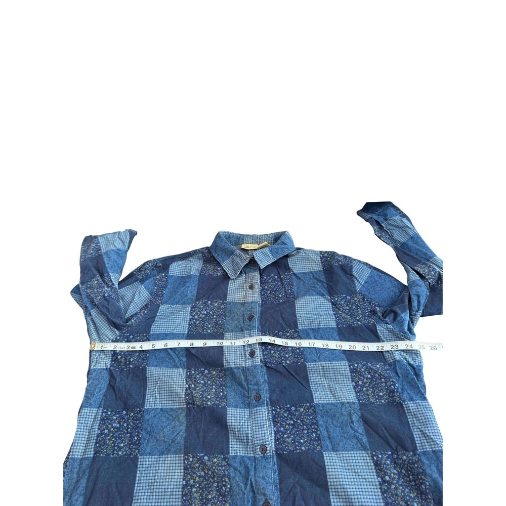 Cabin Creek Blue Button Down Patchwork Cottage Pr… - image 10